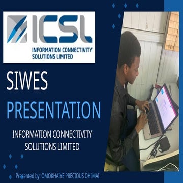 Omokhaiye presented this powerpoint file about SIWES | PPTX