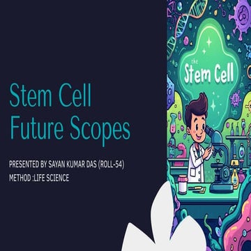 Stem Cellproject and its future applications.pdf