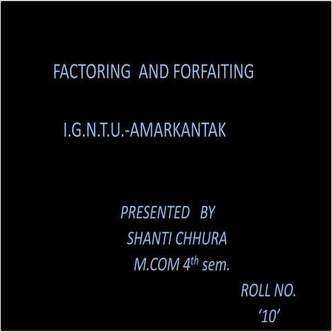 Presented by shanti chhura