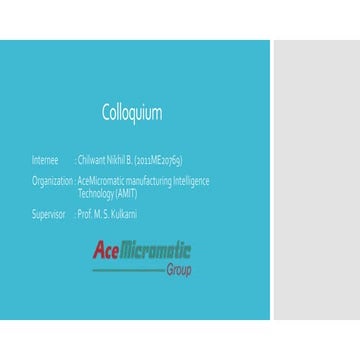 IIT Delhi training pioneer ct (acemicromatic )