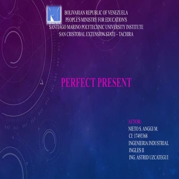 Presente perfecto anggi