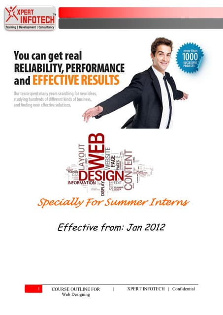 Presenter manual web designing (specially for summer interns)