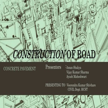 Construction of Road | PPTX