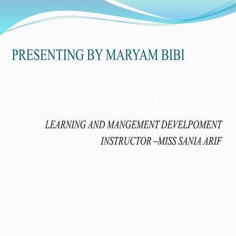 Presenting by maryam ojt