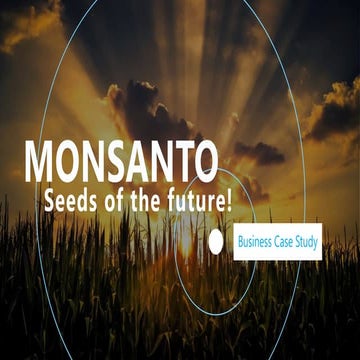 Presenting Complex Material - Monsanto - Vishwas Sankhe