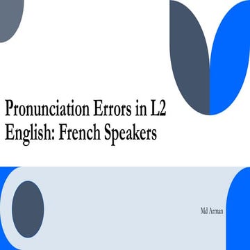 Presenting Errors in L2 English speaker: French native speaker.pdf