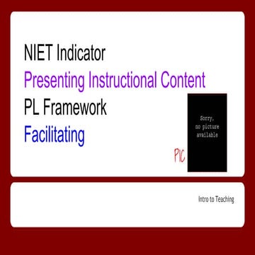 Presenting instructional content