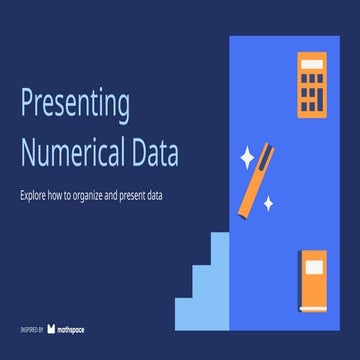 Presenting Numerical Data Education Presentation in Blue Cream Yellow Bold Geometric Style.pptx