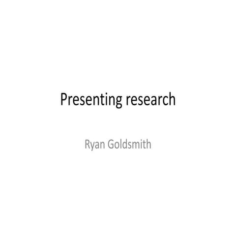 Presenting research2