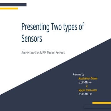Presenting Two types of  Sensors sensor.pptx