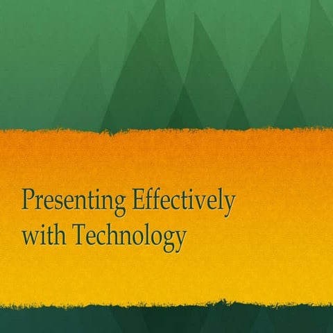 Presenting with Technology