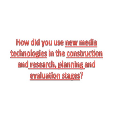 Presenting work evaluation question 4 