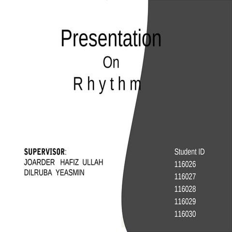 Presention on rhythm (design principal)