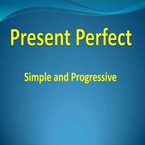 Present perfect | PPTX