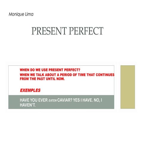 Present perfect