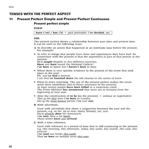 Present Perfect Simple