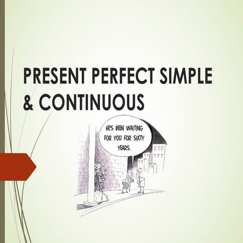 Present perfect simple continuous