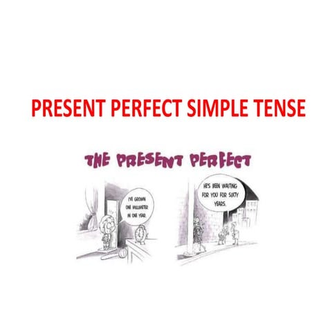 Present perfect simple tense