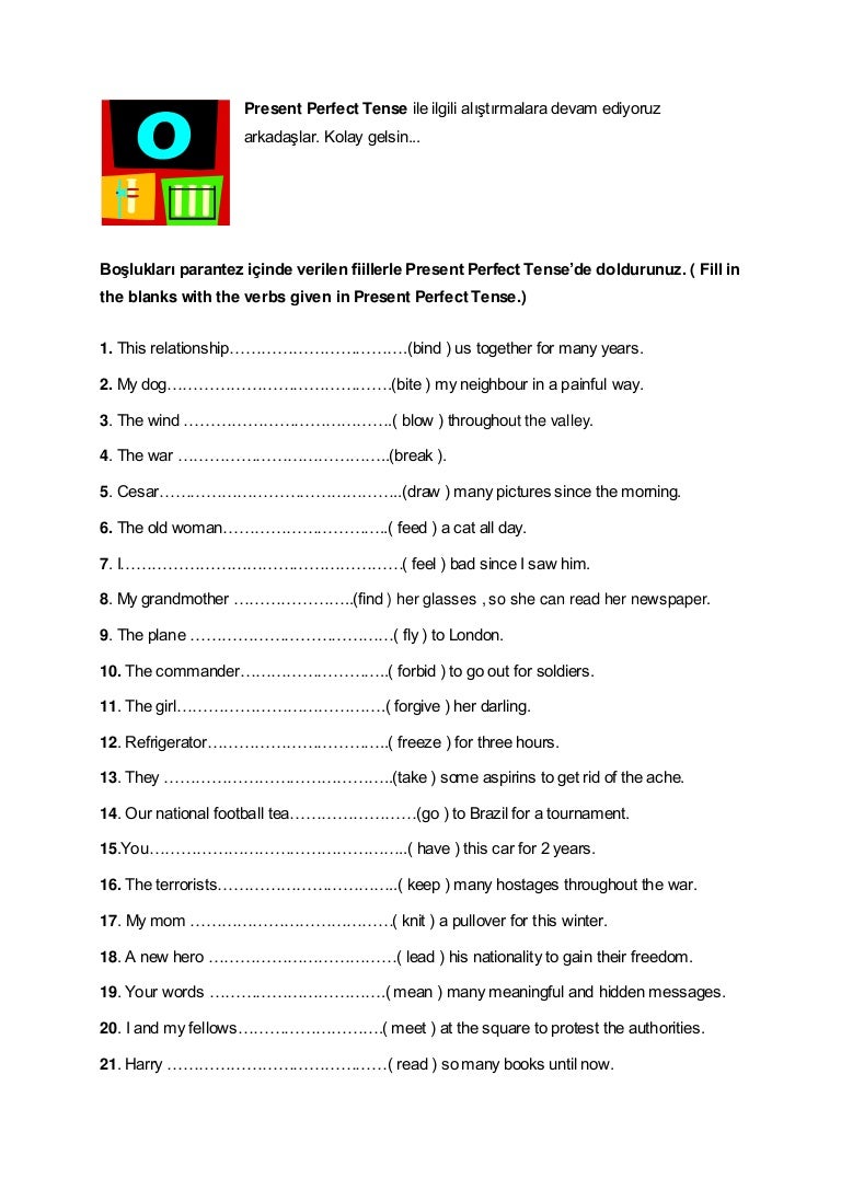Present Perfect Tense Examples Of Go Inspiration | Gift and Present