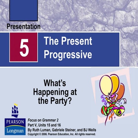 Present progressive