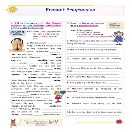 Present progressive 3