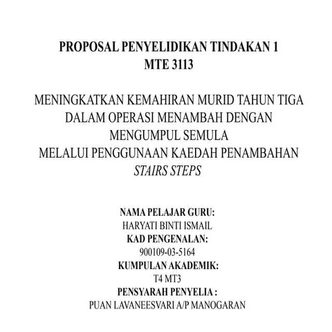 Present proposal mektie 2