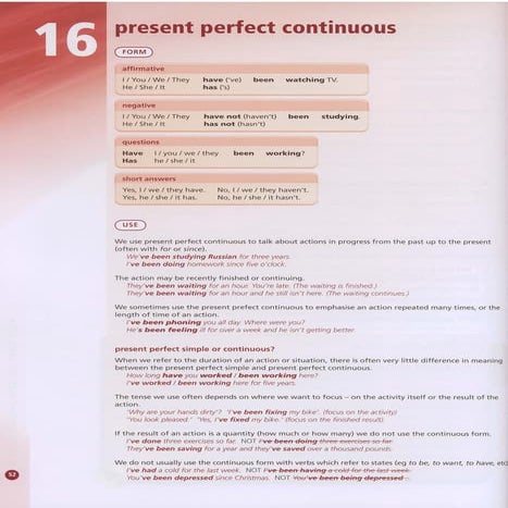 Present Perfect Continuous