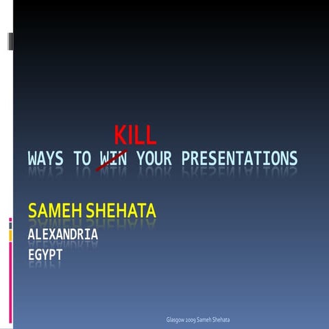 How to deliver an extremely boring presentation