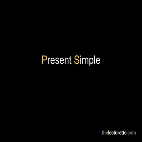 Present Simple Tense