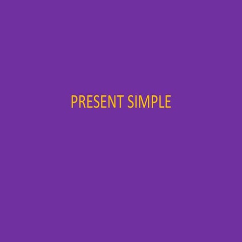 Present simple