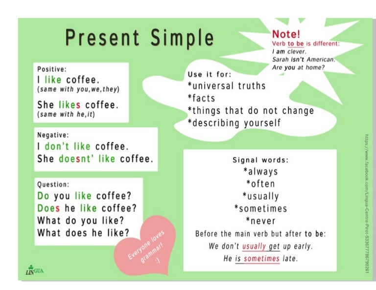 The Present Simple Tense