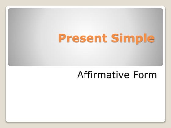 Present simple | PPTX