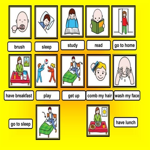 Present simple and action verbs