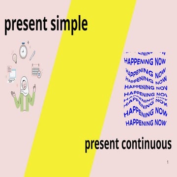 Present simple vs present continuous ppt | PPT