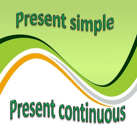 Present simple and present continuous (practice) | PPTX