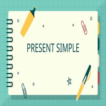 PRESENTE SIMPLE EN INGLES PARA ALUMNOS DE BACHILLERATO | PPTX