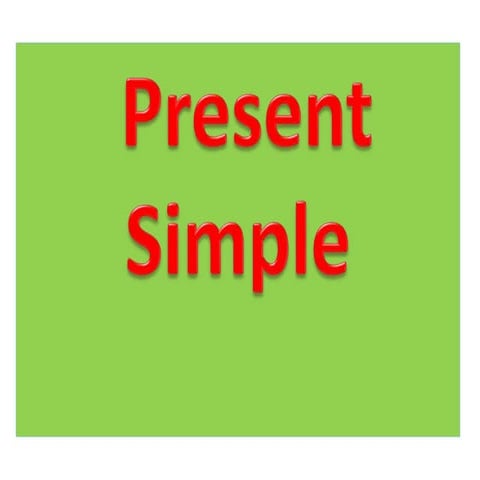 Present simple guide 1st ESO