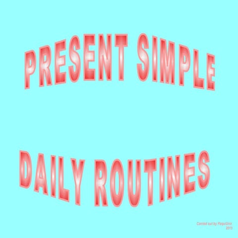 Present simple power point paquiunir