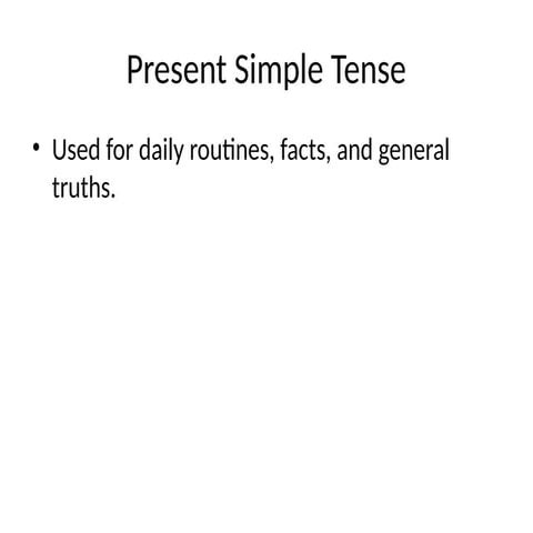 Mastering Present Simple Tense: Usage, Structure, and Practice ...