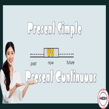 Present Simple vs Present Continuous - English Language