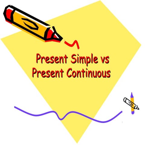 Present simple vs present continuous ppt