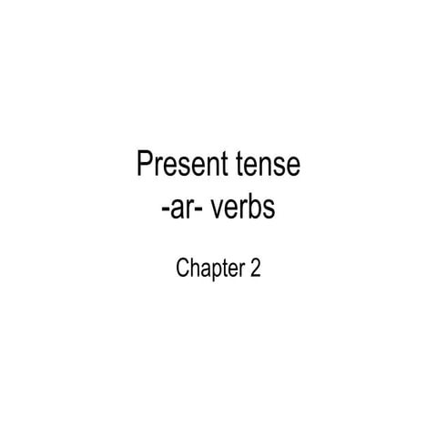 Present tense presentation