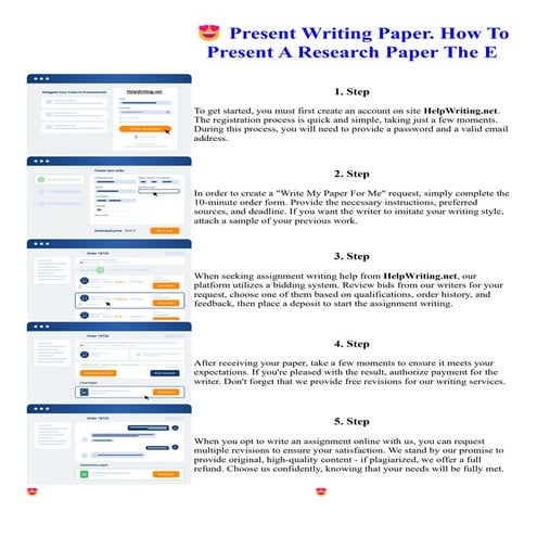 Present Writing Paper. How To Present A Research Paper The E