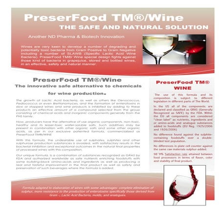 Preserfood TM WINE