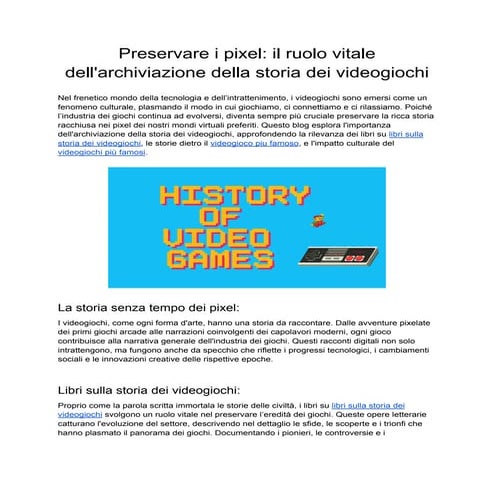 Preservare i pixel_ il ruolo vitale dell'archiviazione della storia dei video...