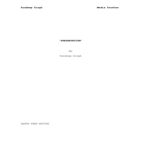 Preservation script - Draft 1 