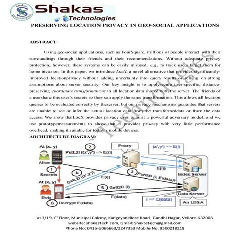 Preserving location privacy in geo social applications