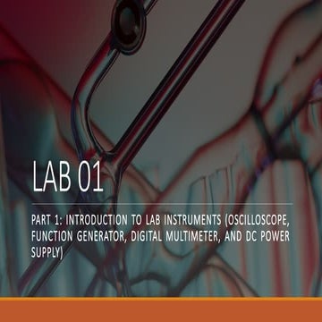 Presesntation 01 for LCA Lab of BS(EE) Students