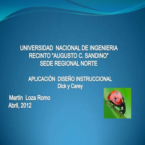 Presetación del diseño nstruccional 2