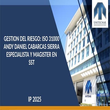 ISO 31000 2018 Gestion de Riesgos | PPT